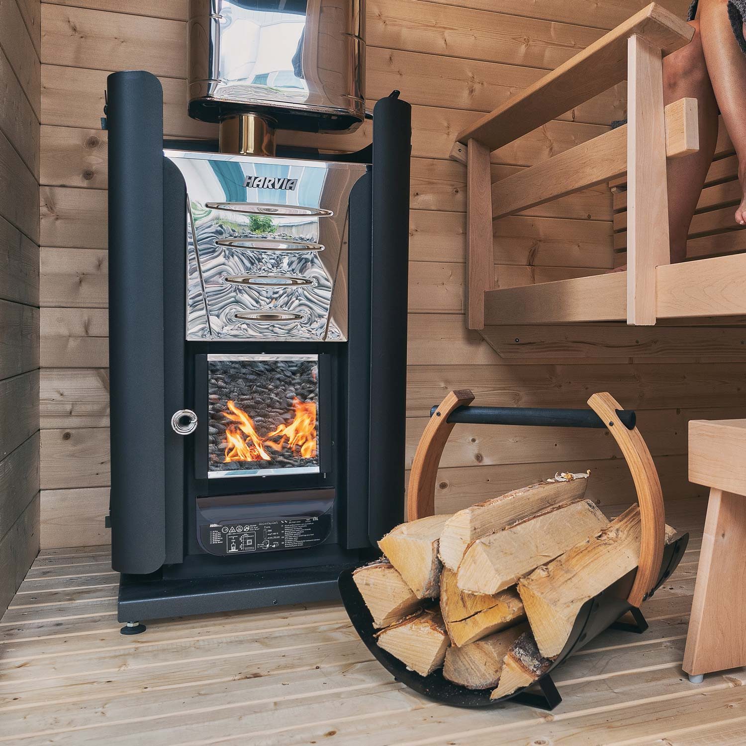 Saunaofen Holzbeheizter Saunaofen Harvia 20 Pro black (2.Bimschv Möglich)