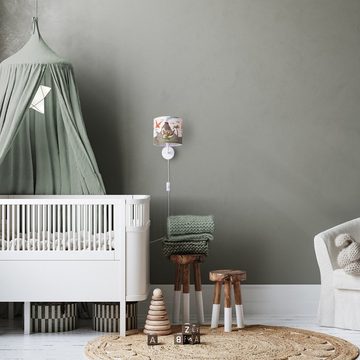 Paco Home Wandleuchte Diamond 636, ohne Leuchtmittel, Lampe Kinderzimmer Mit âˆ…18cm Dinosaurier Kabel 3m E14