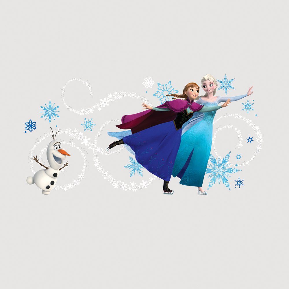 Wandsticker & DISNEY RoomMates Frozen Anna, Elsa personalisierbar Olaf