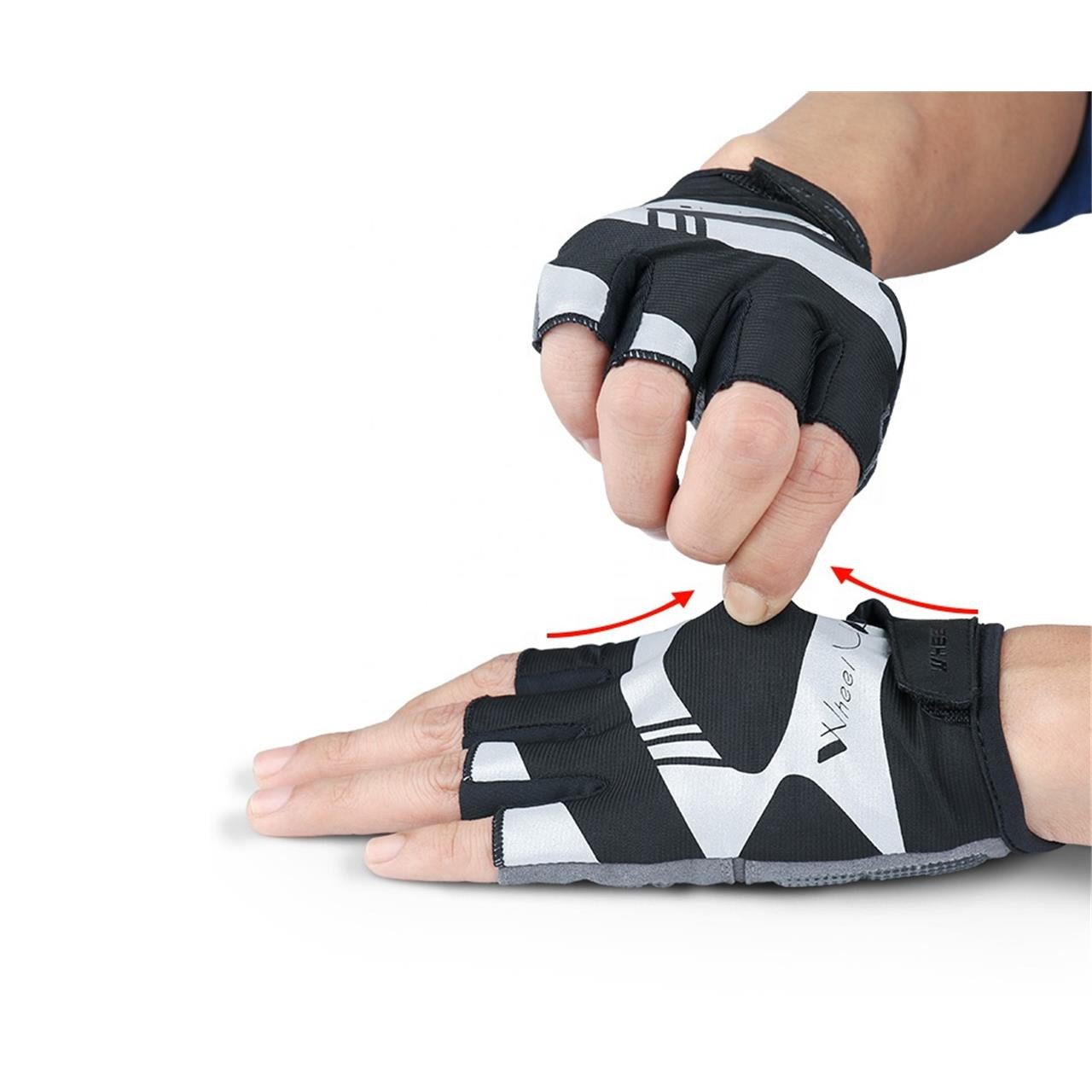TiyoBike Fahrradhandschuhe Qualitative Fahrrad Handschuhe L Fingerloss