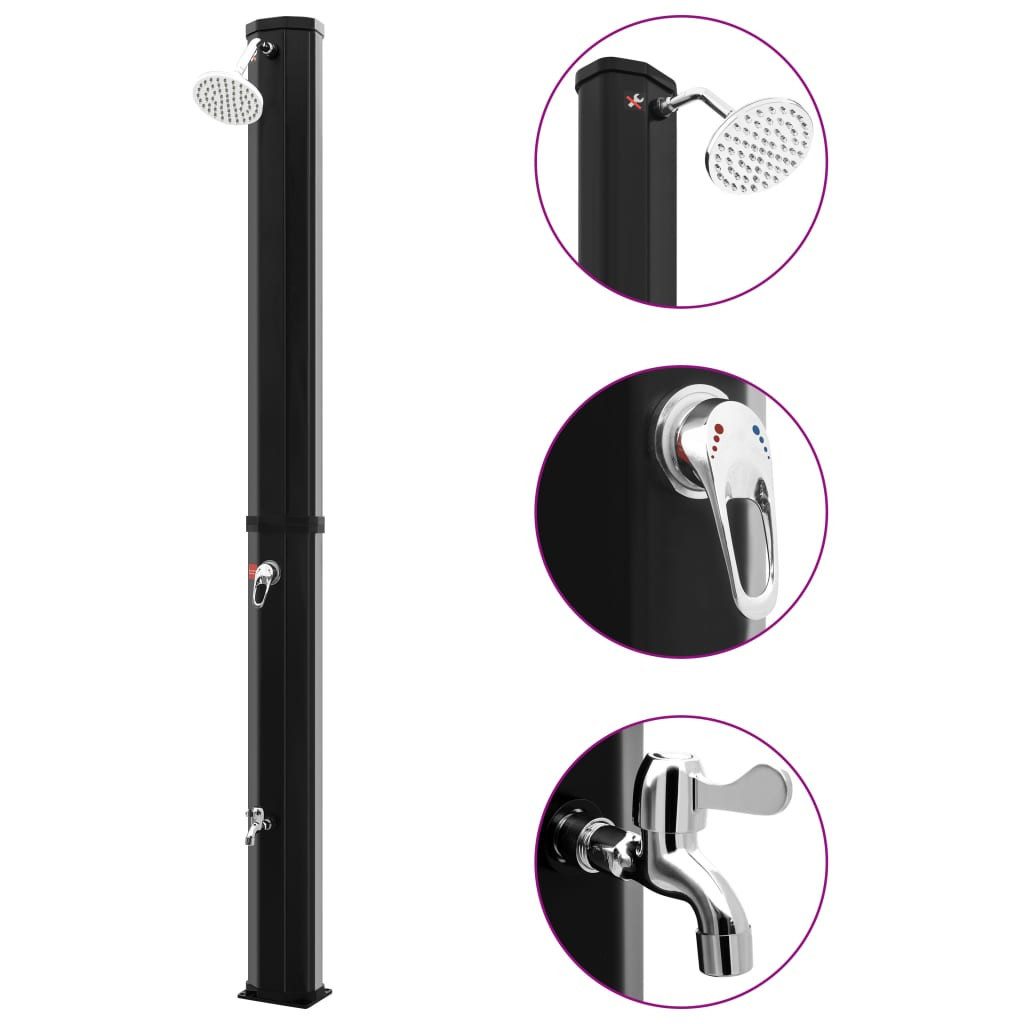 vidaXL Gartendusche NA Gartendusche Garten-Solardusche mit Duschkopf und Wasserhahn Pool 3