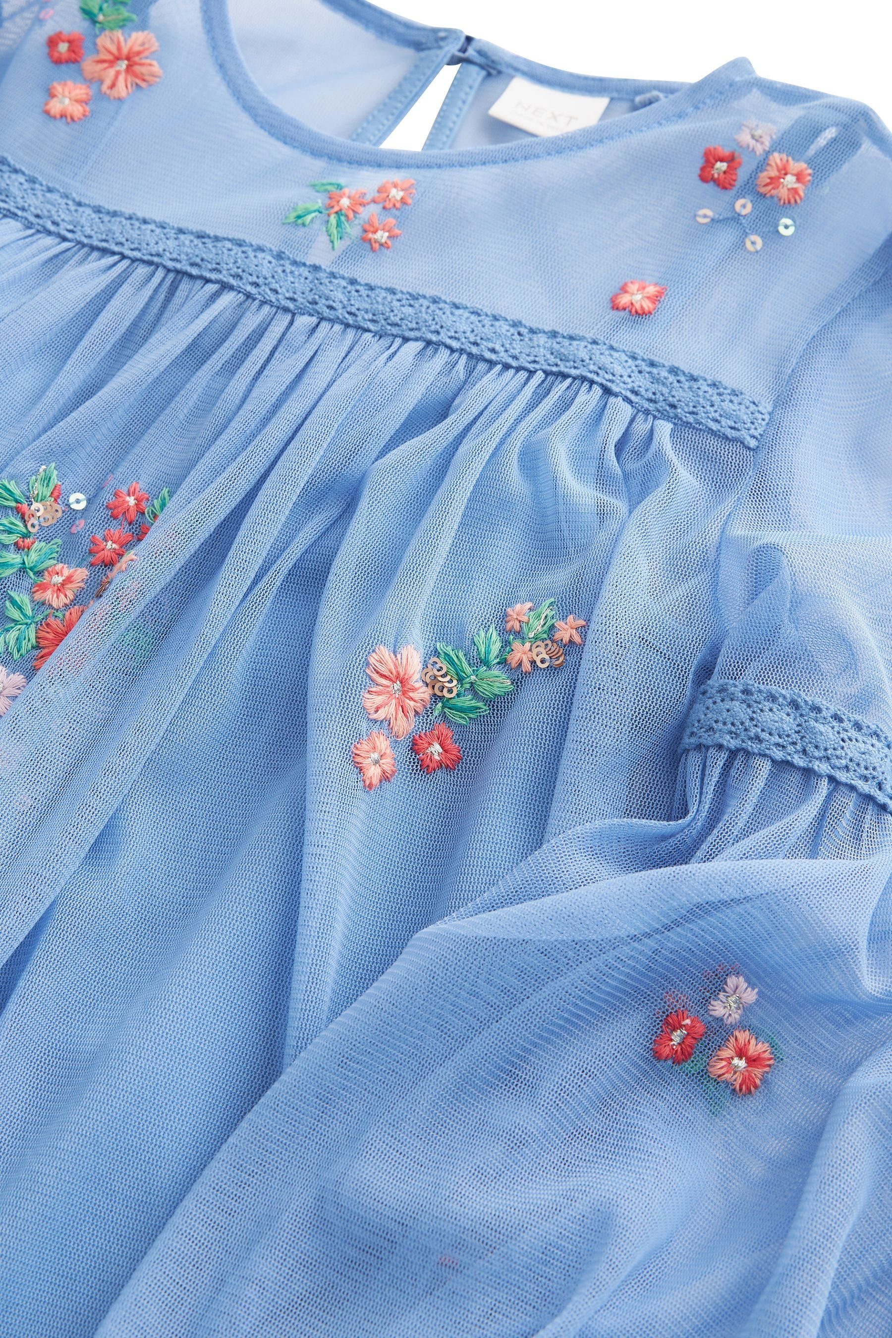 Next Partykleid Mesh-Kleid mit Stickerei (2-tlg) für Anlässe besondere