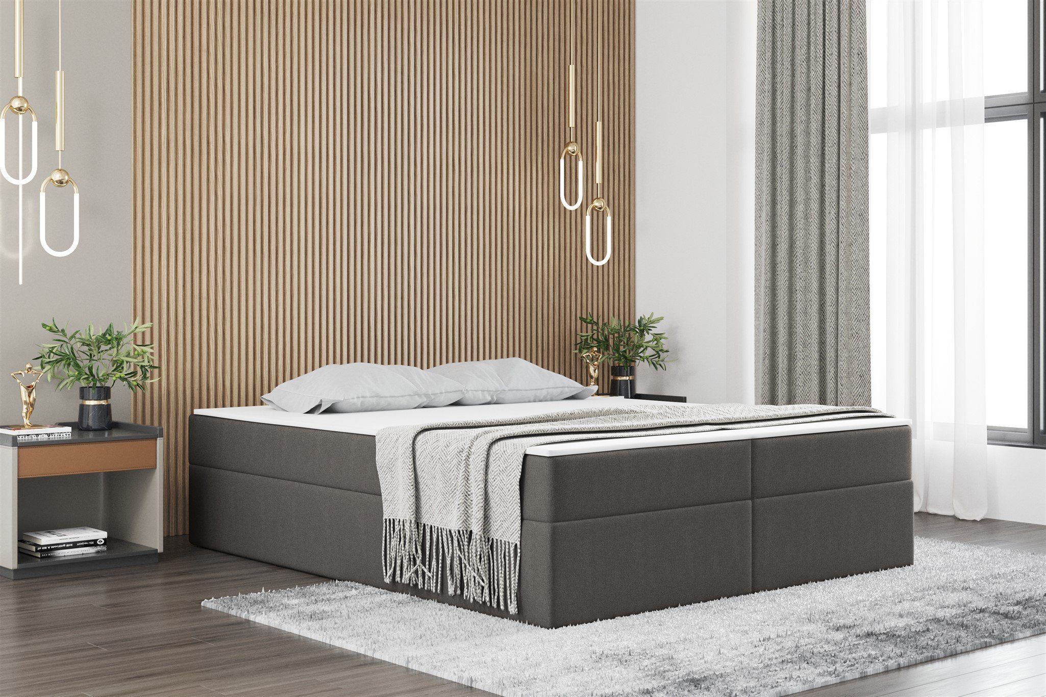 Fun Möbel Boxbett Dachschräge-Schlafzimmerbett PRIMA Überlänge günstig online kaufen