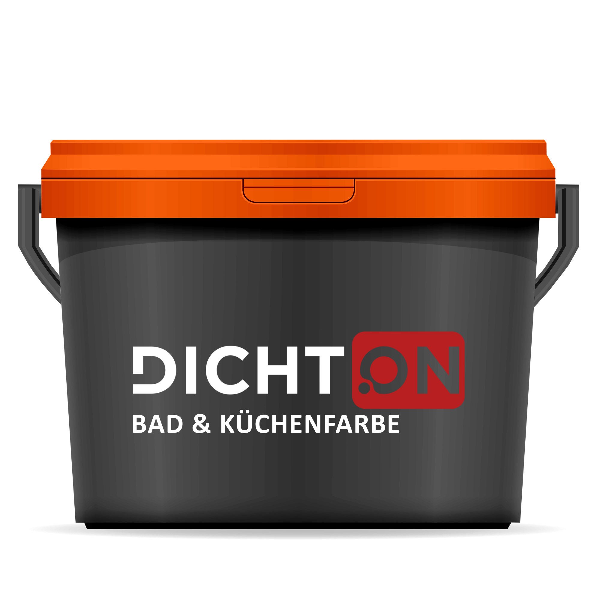 DICHTON Feuchtraumfarbe D.42W Bad & Küchenfarbe matt weiß oder tönbar, mattglanz weiß, Wandfarbe abwaschbar Innenfarbe