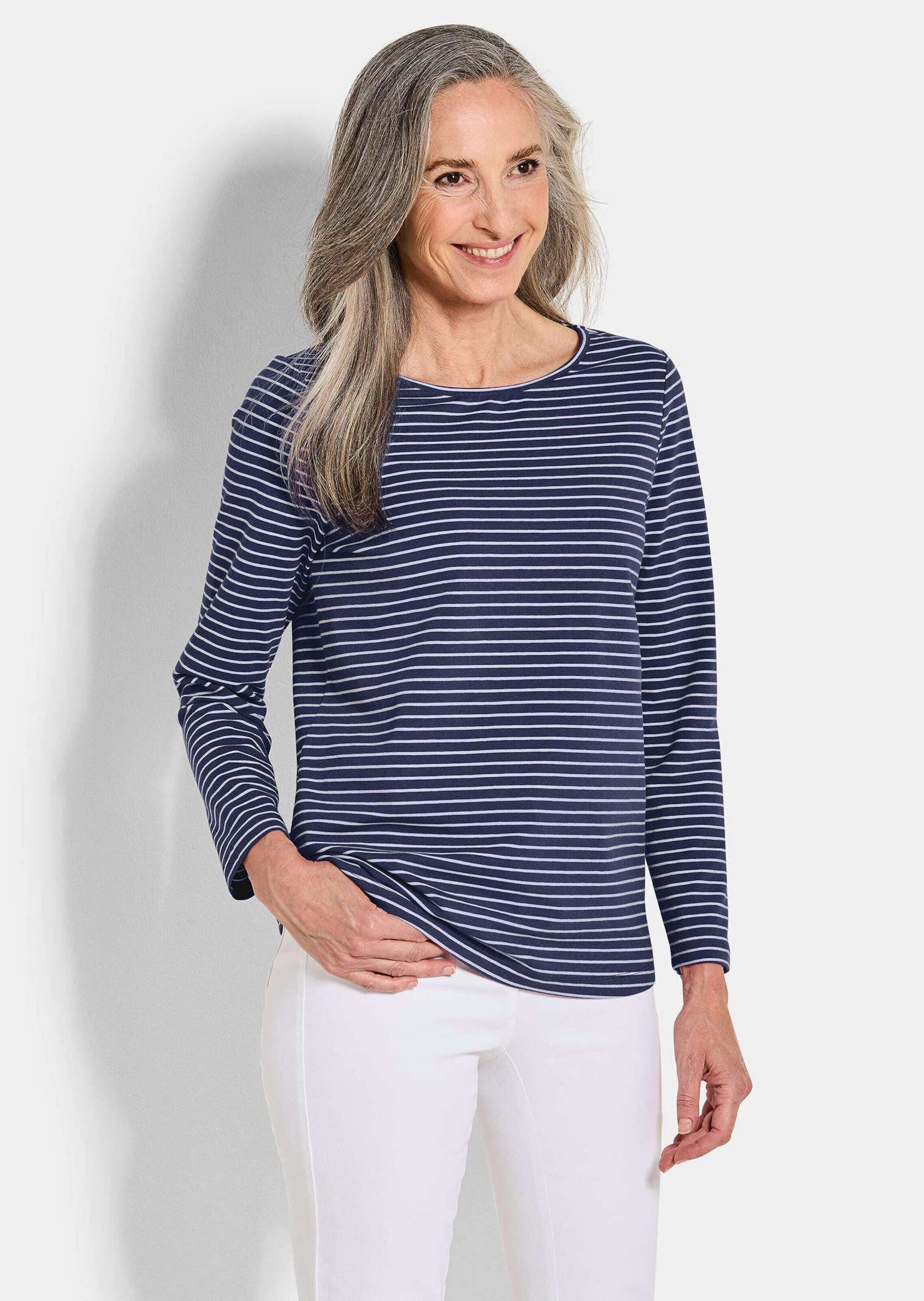 Print-Shirt Langarm 3er-Baumwollshirt-Set