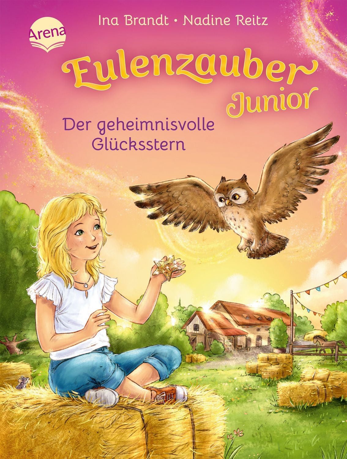 Eulenzauber Junior (2). Der geheimnisvolle Glücksstern / Ina Brandt, Magisch fantastisches Kinderbuch mit farbigen Illustrationen und großer Schrift, zum Selberlesen ab 7 Jahren. Freundschaft