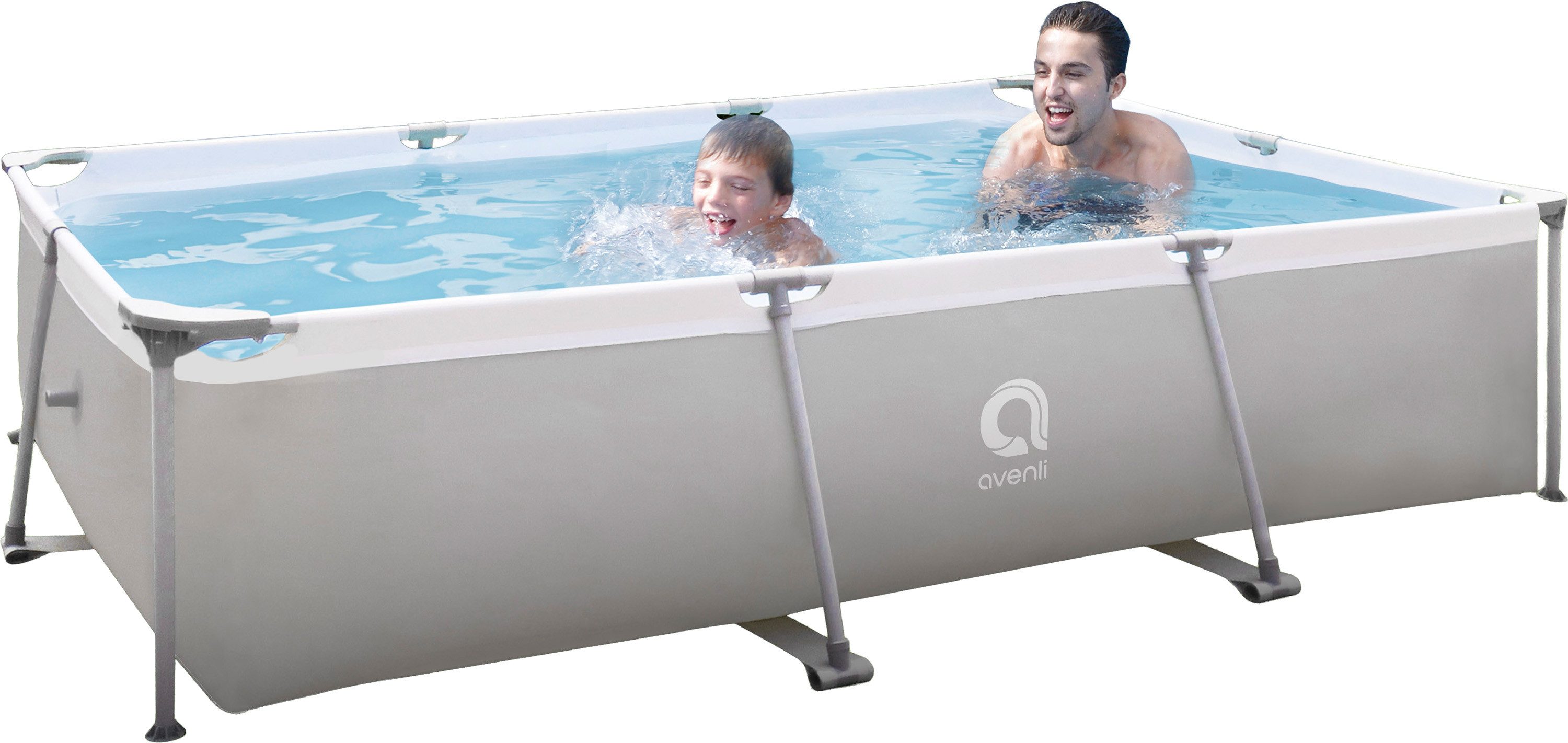 Avenli Framepool Frame Rectangular Pool 300 x 207 x 65 cm (Frame Pool, ohne Zubehör), Auch als Ersatzpool geeignet