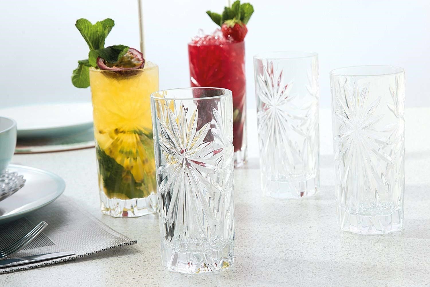 RCR Longdrinkglas RCR Oasis HB Tumbler 6er set, Kristallglas