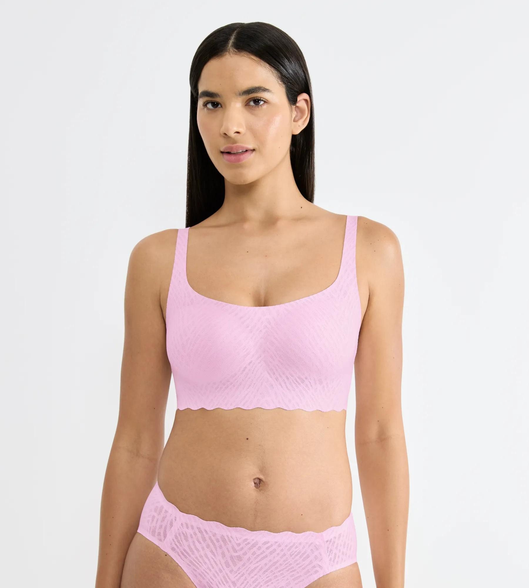 sloggi Bustier ZERO Feel Bliss mit herausnehmbaren, atmungsaktiven Pads und Stretch-Spitze
