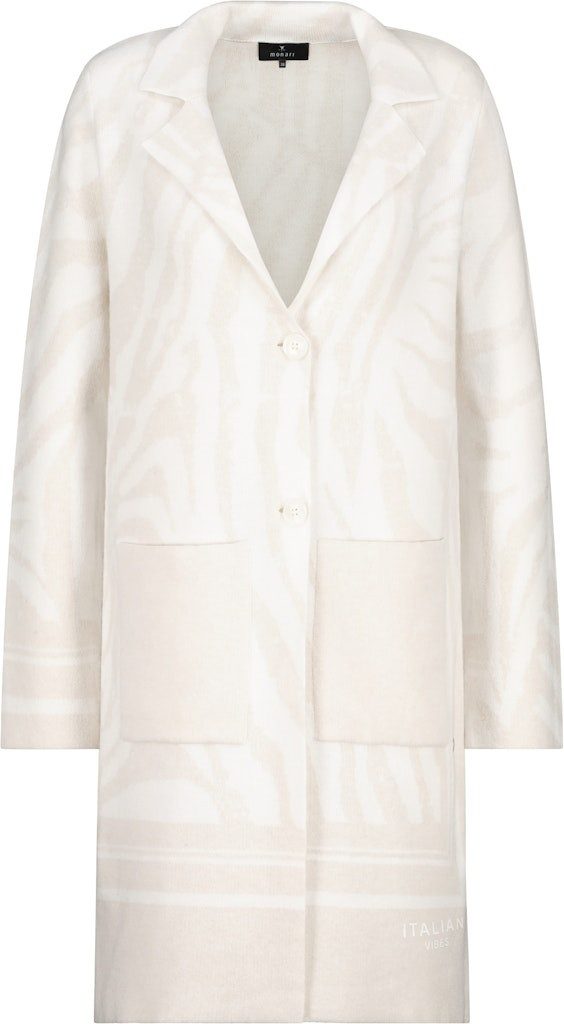 Monari Parka Mantel Mit auffälligem Tigermuster und elegantem Reverskragen