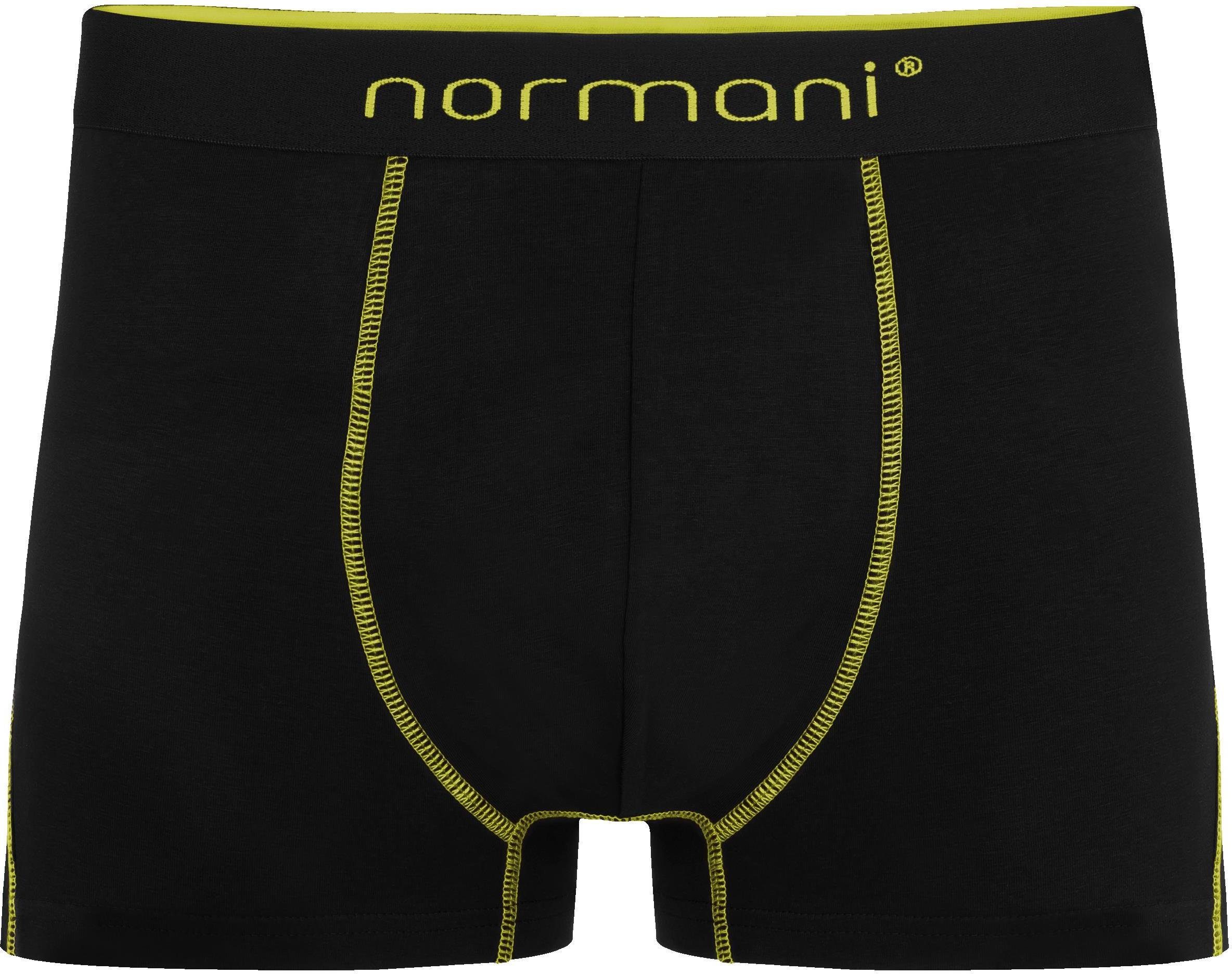 Gelb/Grün/Rot Unterhose Baumwolle Männer normani 12 x atmungsaktiver Baumwoll-Boxershorts für Herren aus Boxershorts