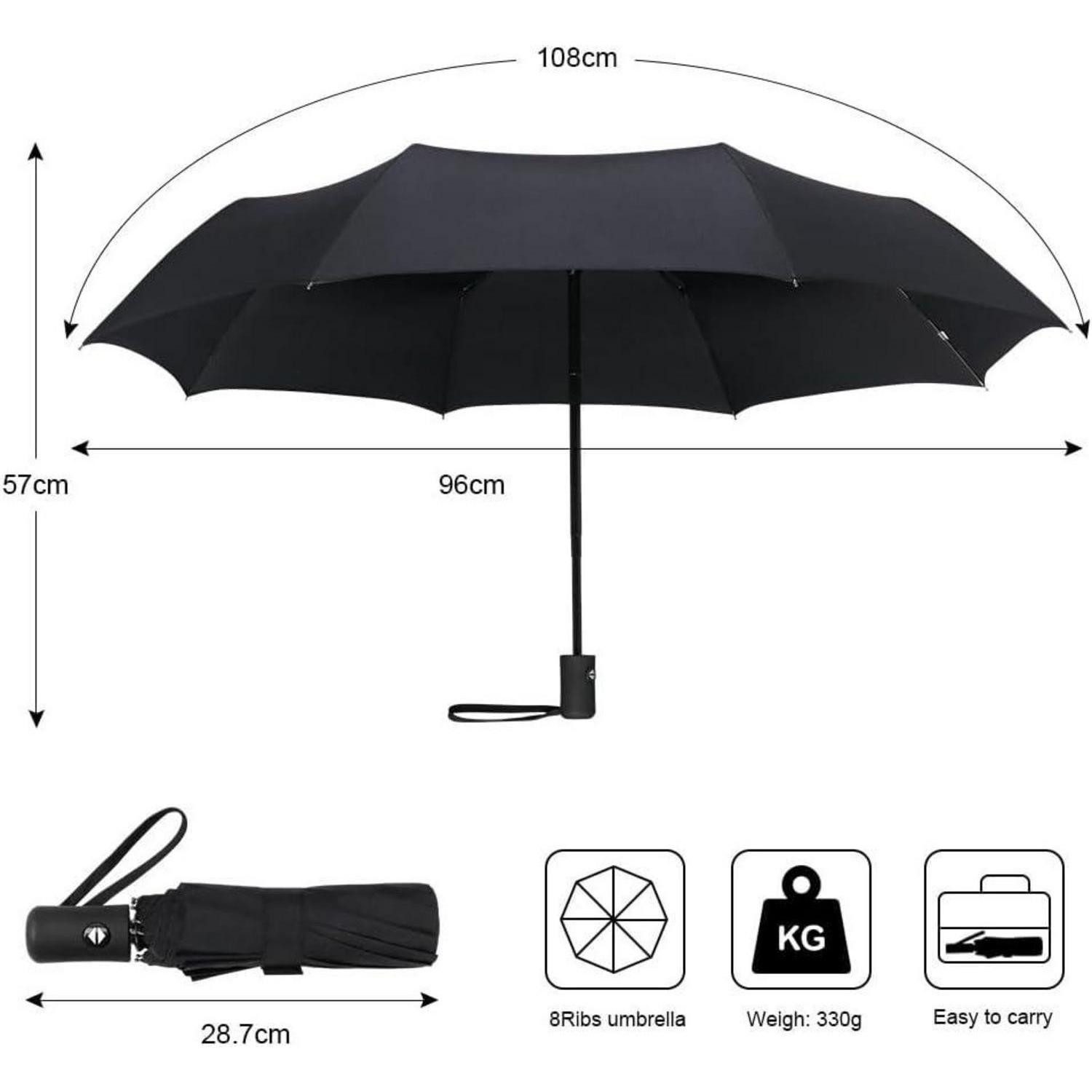 LuxusKollektion Taschenregenschirm Regenschirm Taschenschirm Automatik Teflonbeschichtung windsicher