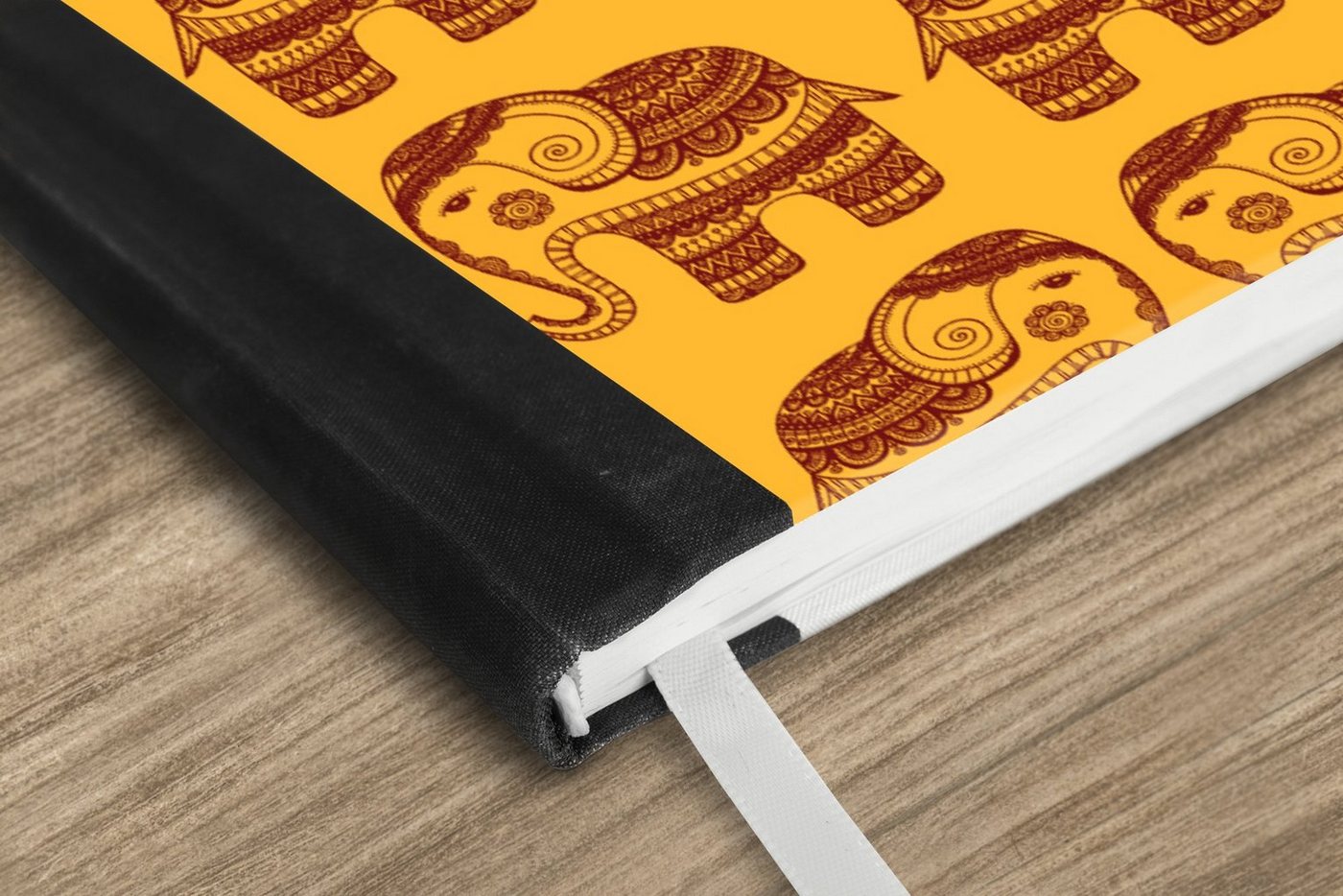 Thumbnail - MuchoWow Notizbuch Muster - Elefant - Indien, Notebook, Notizblock a5, Tagebuch, Journal Liniert