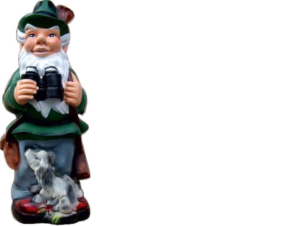 JVmoebel Dekoobjekt Garten Zwerg Jäger Figur Statue Skulptur Figuren