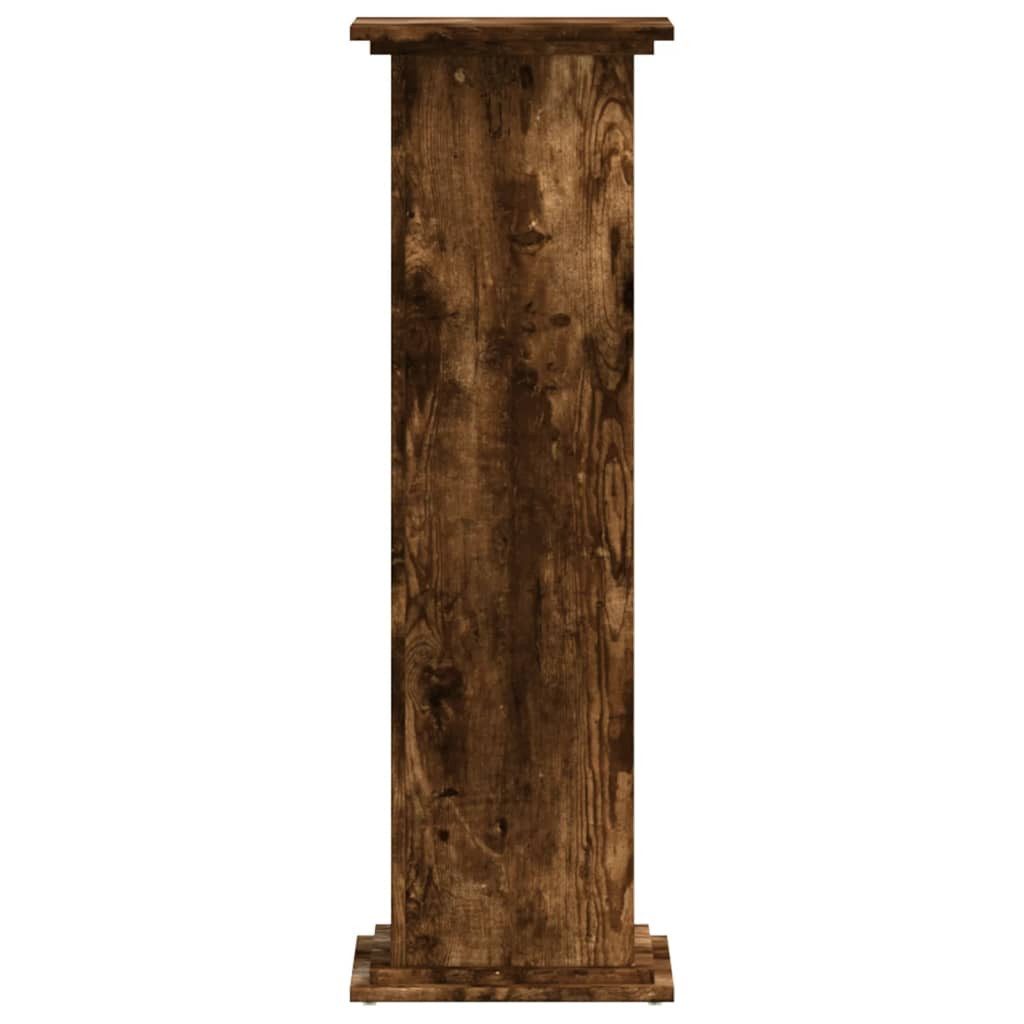 vidaXL Blumenständer Pflanzenständer Räuchereiche 33x33x100 cm Holzwerkstoff (1 St)