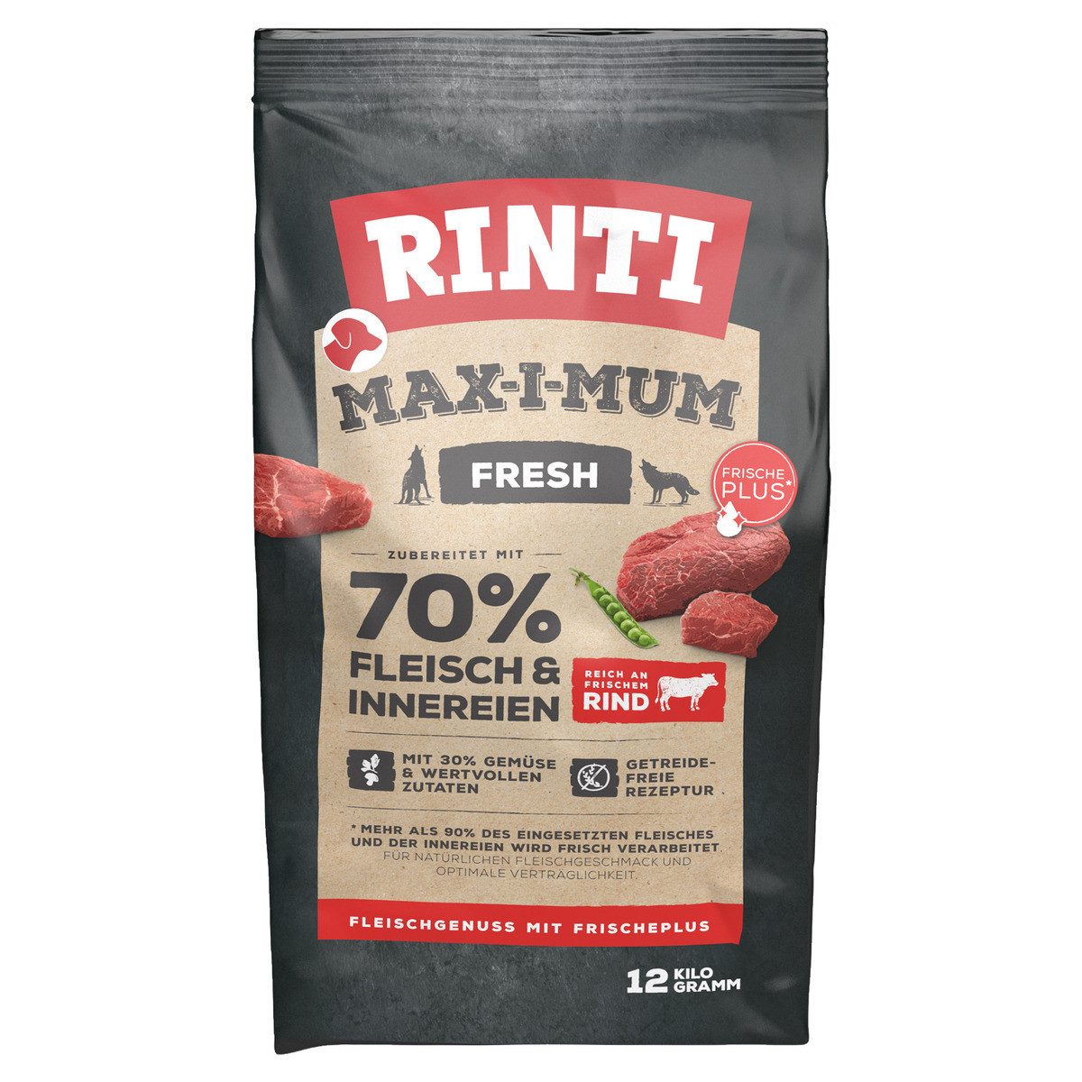 Rinti MAX-I-MUM Rind 12 kg, Trockenfutter für: Hund