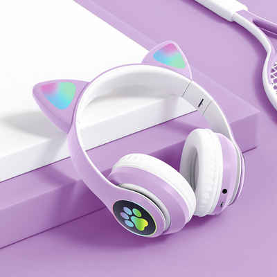 GelldG Bluetooth Kopfhörer Kinder, Faltbare Mädchen Kopfhörer Over Ear Bluetooth-Kopfhörer