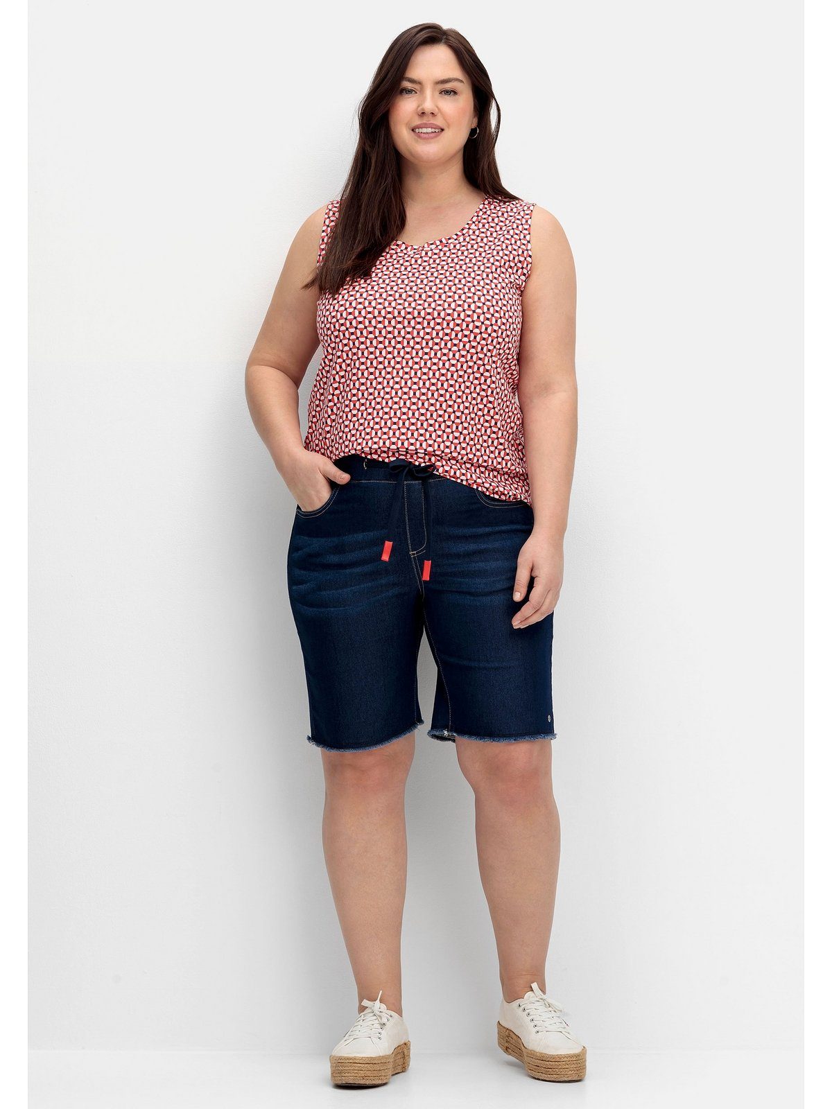Sheego Bermudas Große Größen aus Sweat-Denim, günstig online kaufen