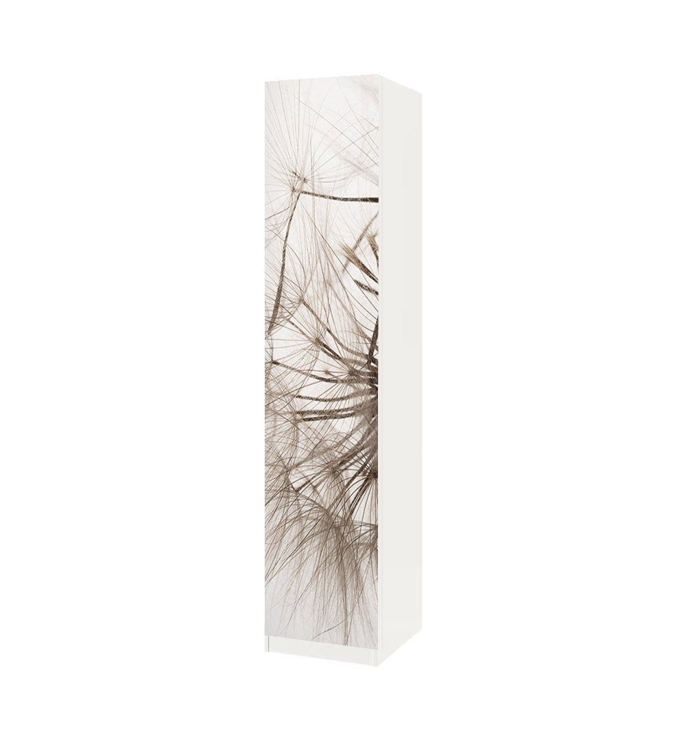 MyMaxxi Möbelfolie Schrankaufkleber Pax Pusteblumen seicht Klebefolie Möbelfolie Folie, (Pusteblumen seicht, 1St.}, Ein Aufkleber je Schranktür), Selbstklebend