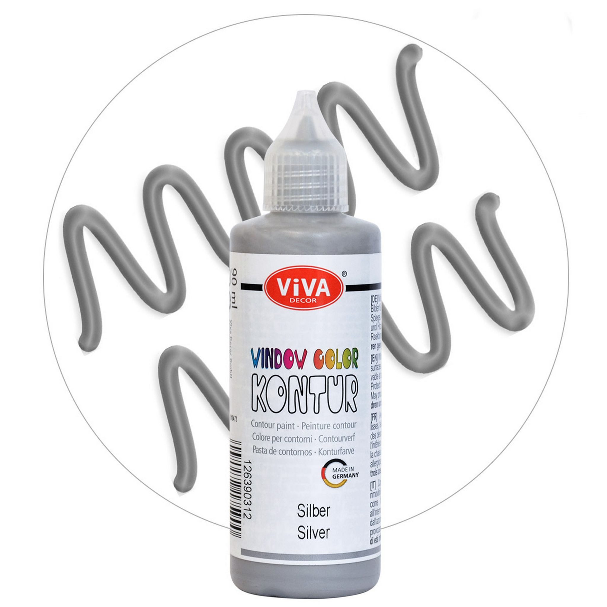 Viva Decor Fensterbild ViVA DECOR Window Color KONTUR 80ml, Silber