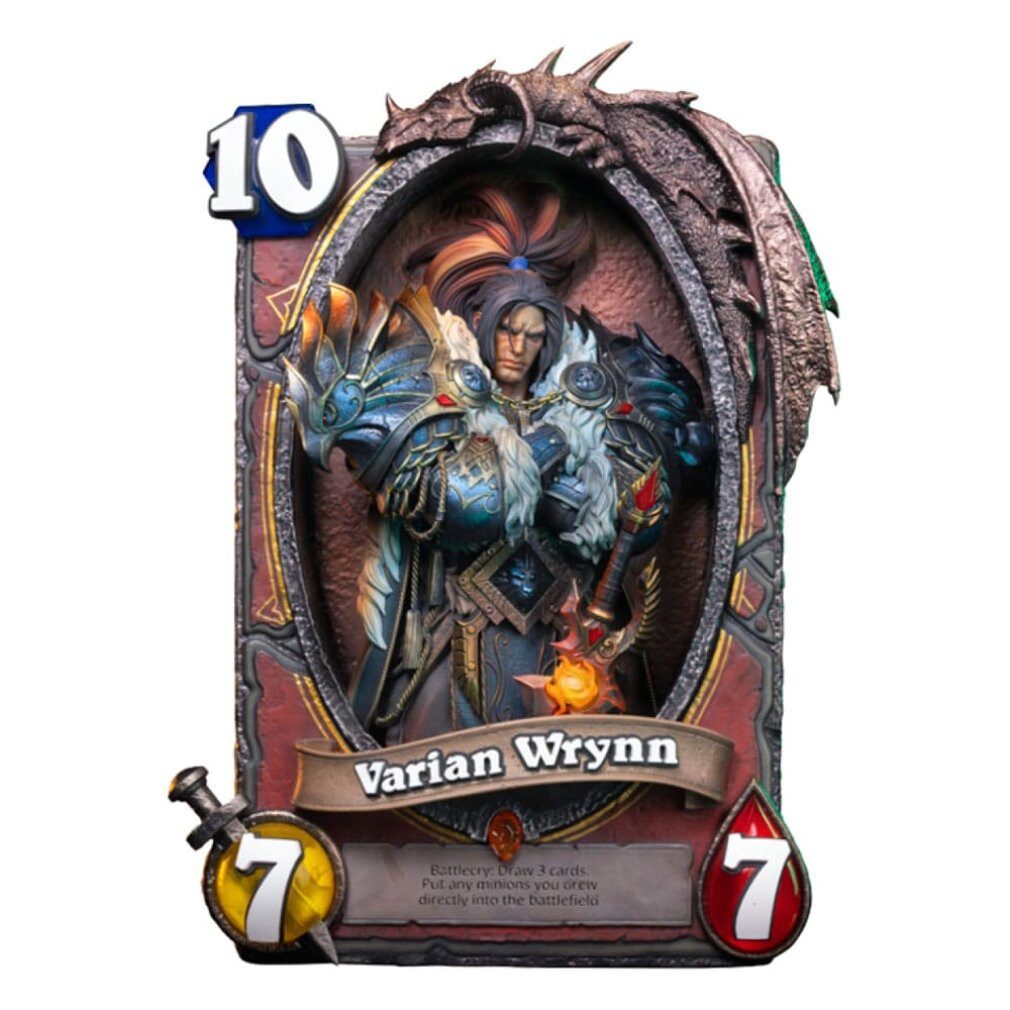 HEX Collectibles Spielfigur Hearthstone 3D Art Frame Statue Varian Wrynn 31 cm