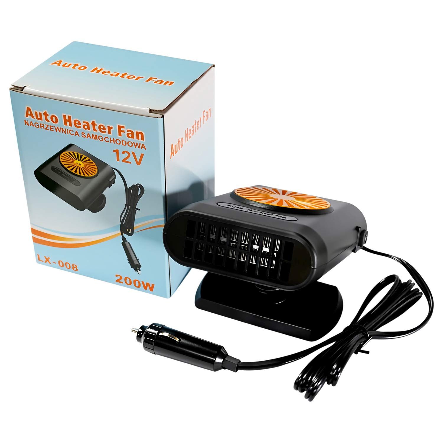 Refttenw Heizlüfter Tragbarer 12V Heizlüfter 360° Drehbarer Entfroster - Sc günstig online kaufen