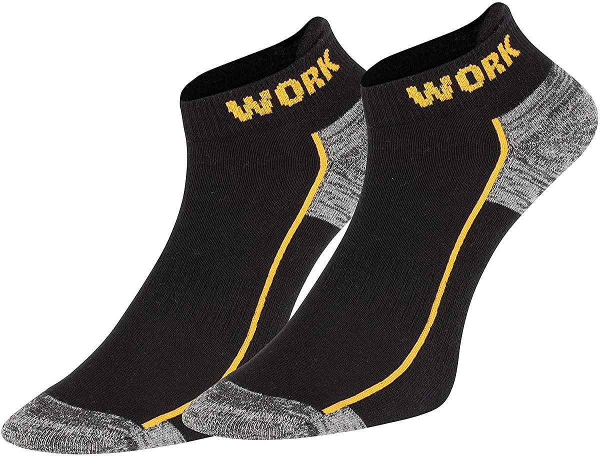 TippTexx 24 Arbeitssocken 6 Paar Work-Sneakersocken mit Antiloch-Garantie Arbeits-Sneakersocken