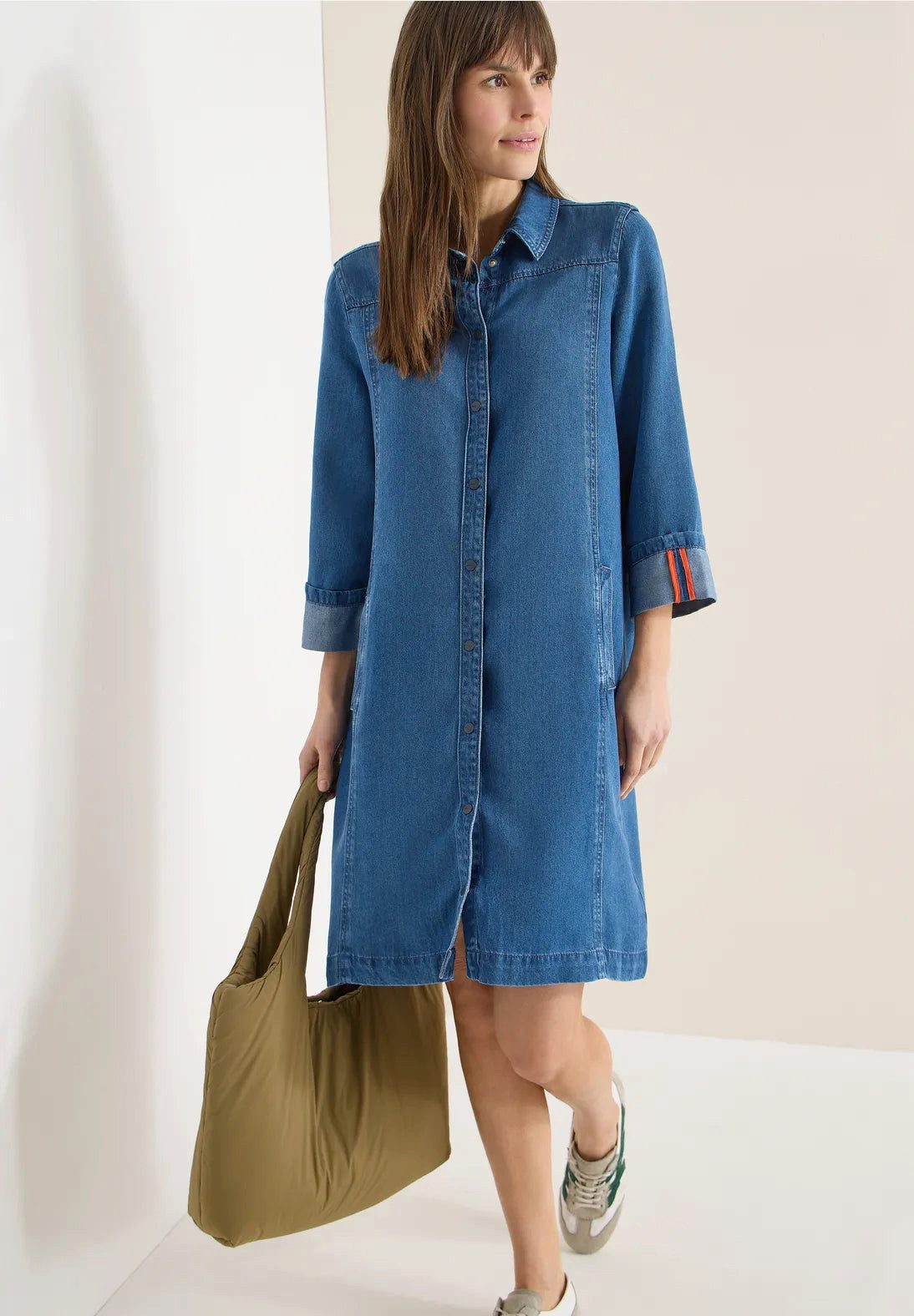 CECIL Jeanskleid Denim-Look Kleid (1-tlg) günstig online kaufen