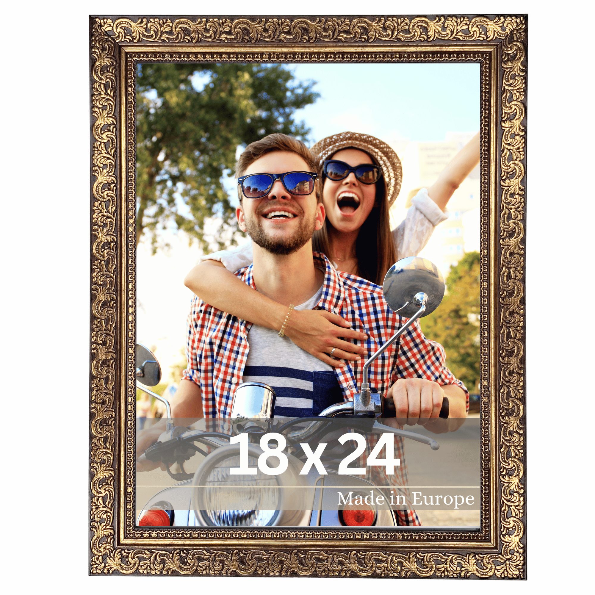Victor (Zenith) Bilderrahmen Vinci, Bilderrahmen 18x24 cm Braun Gold, Bilde günstig online kaufen