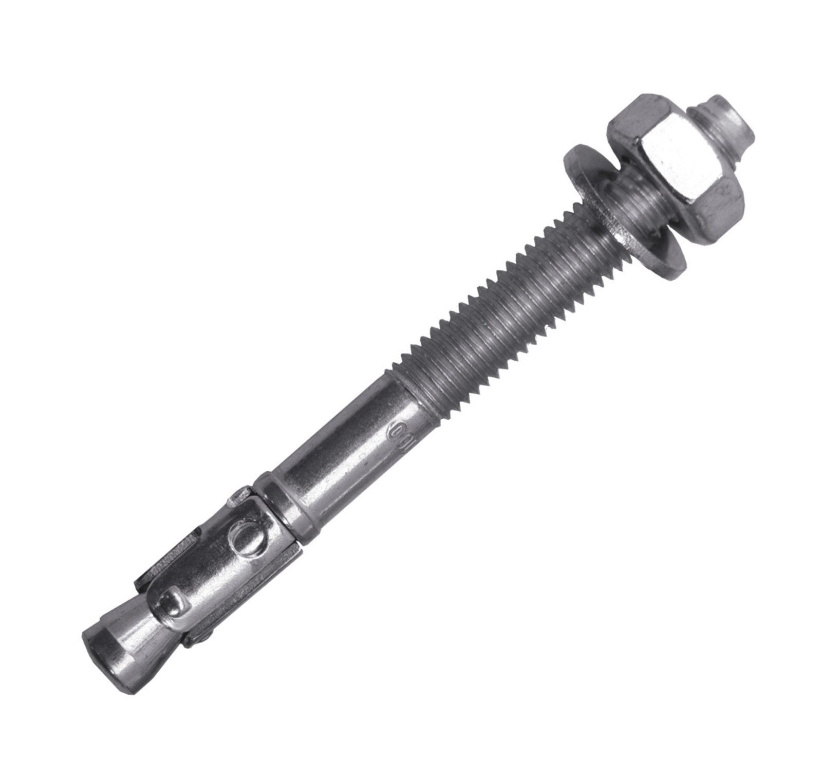 WPC Profi Zaunschraube Keilanker / Dübel M10 verzinkt für Pfostenträger Systemzaun 100 mm, (Sparset-10, 10 St)