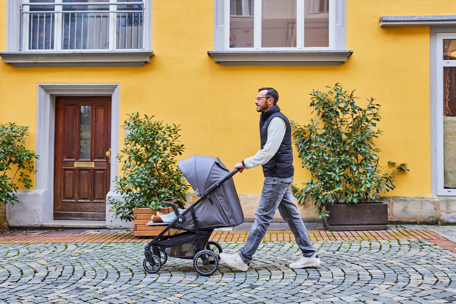 Hauck Shop N Care children's buggy, grey, load capacity up to 22 kg; compatible with infant car seat