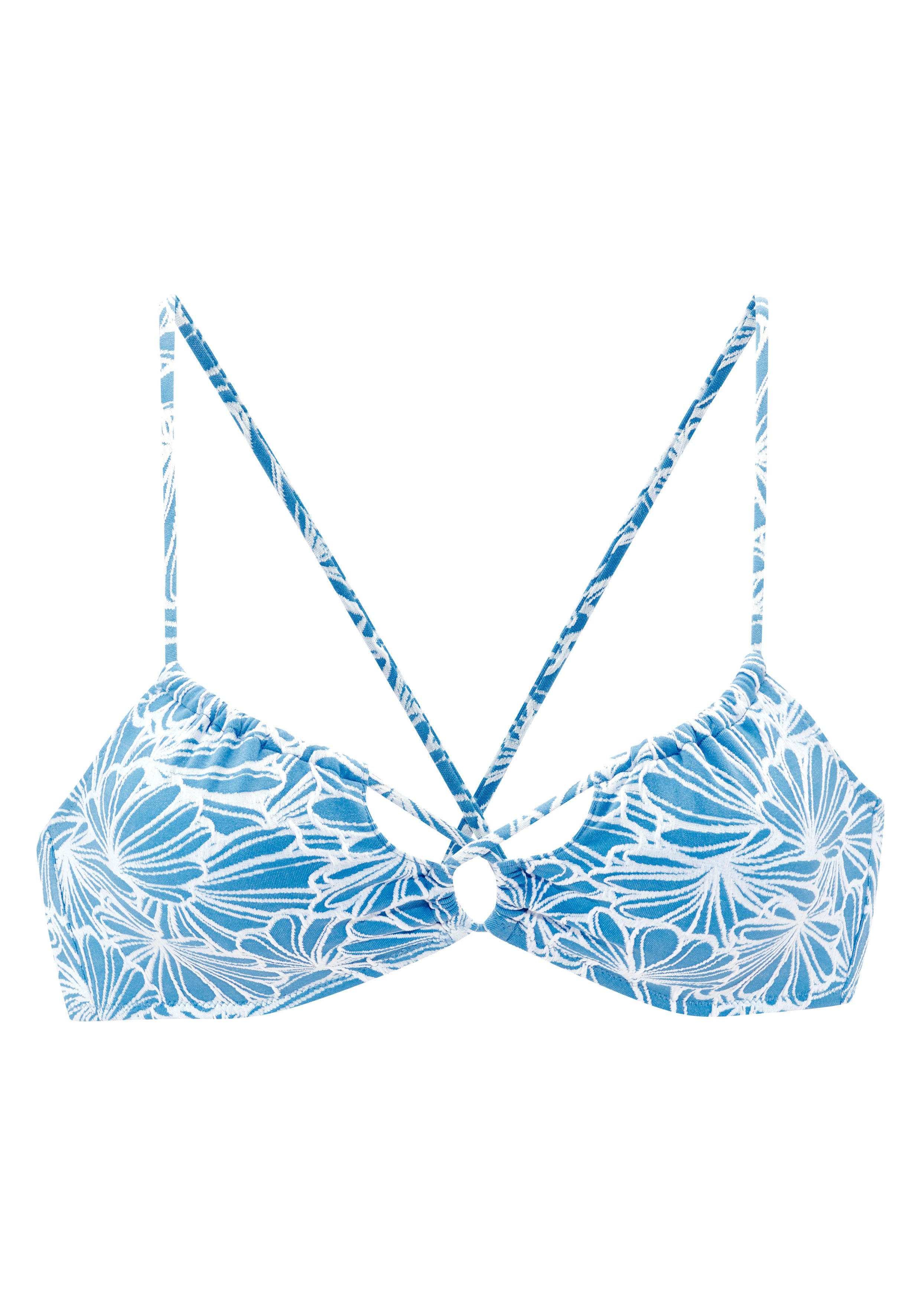 Venice Beach Bustier-Bikini-Top Peony, aus modischer Strukturware