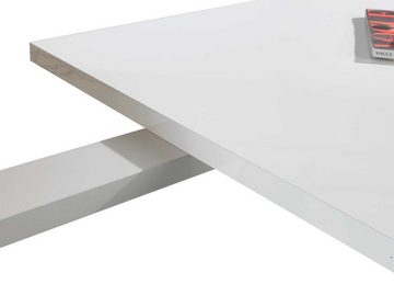Composad Schreibtisch Anstelltisch DISEGNO, Weiß Hochglanz, B 90 x H 75 cm