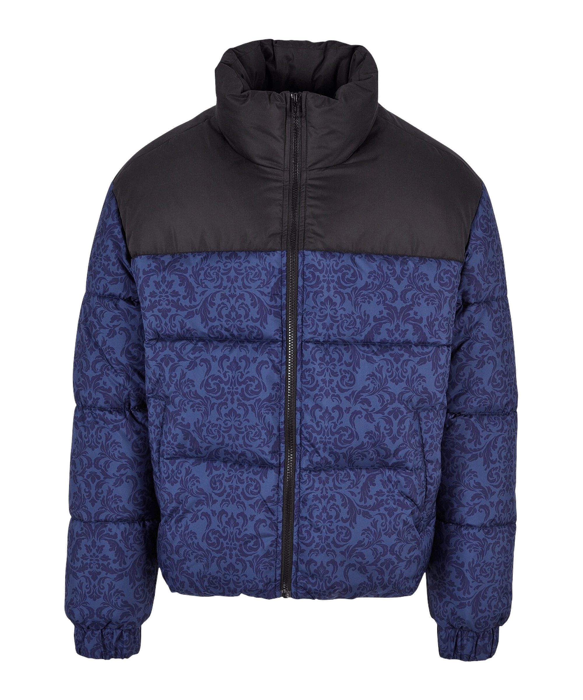 URBAN CLASSICS Sweatjacke Urban Classic AOP Retro Puffer Jacke Sweatjacken Polyester