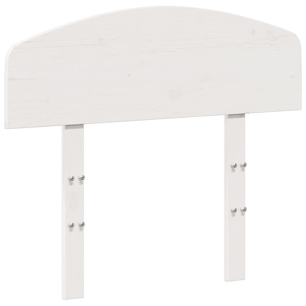 vidaXL Bett Kopfteil Weiß 75 cm Massivholz Kiefer (1-tlg) günstig online kaufen
