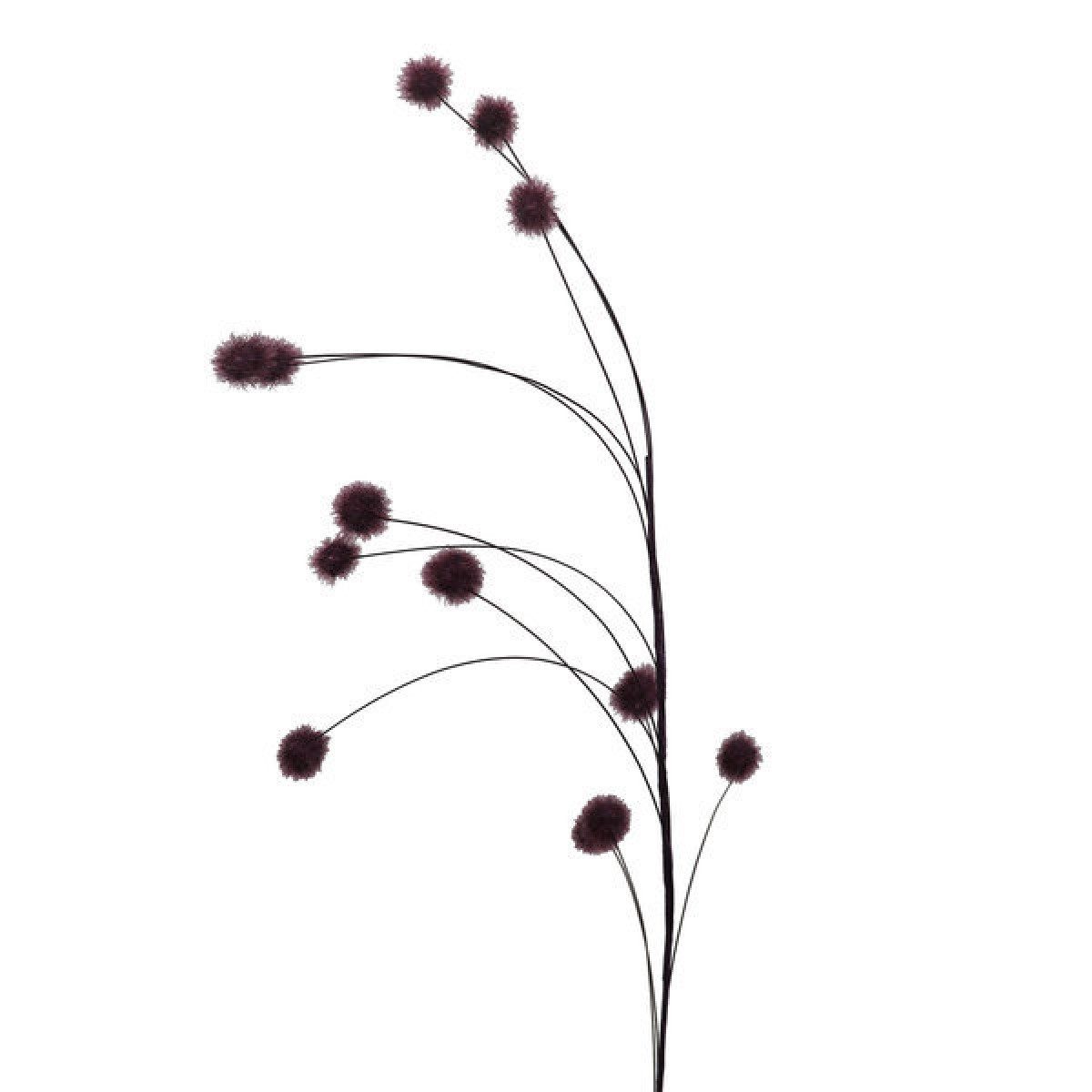 Kunstzweig Kunstpflanze KLETTENZWEIG ca. 113cm, Gasper, Höhe 113.00 cm