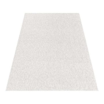 Teppich TaraCarpet Teppich Osaka robustes Flachgewebe uni, TaraCarpet, rechteckig, Höhe: 7 mm, modern einfarbig creme Wohnzimmer Esszimmer Schlafzimmer 080x150 cm