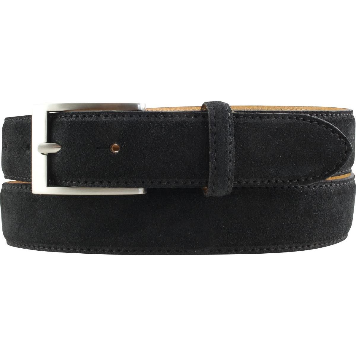 BELTINGER Ledergürtel Gürtel aus Veloursleder 3,0 cm - Weicher Velour-Ledergürtel für Herren