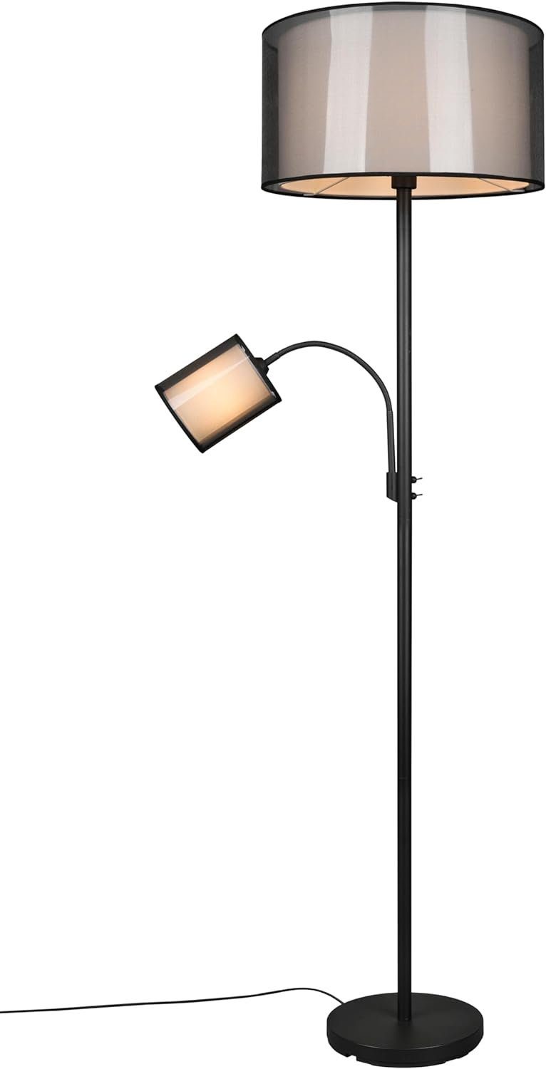 lightling Stehlampe Barto, ohne Leuchtmittel, moderne Stehlampe mit und ohne Leselampe