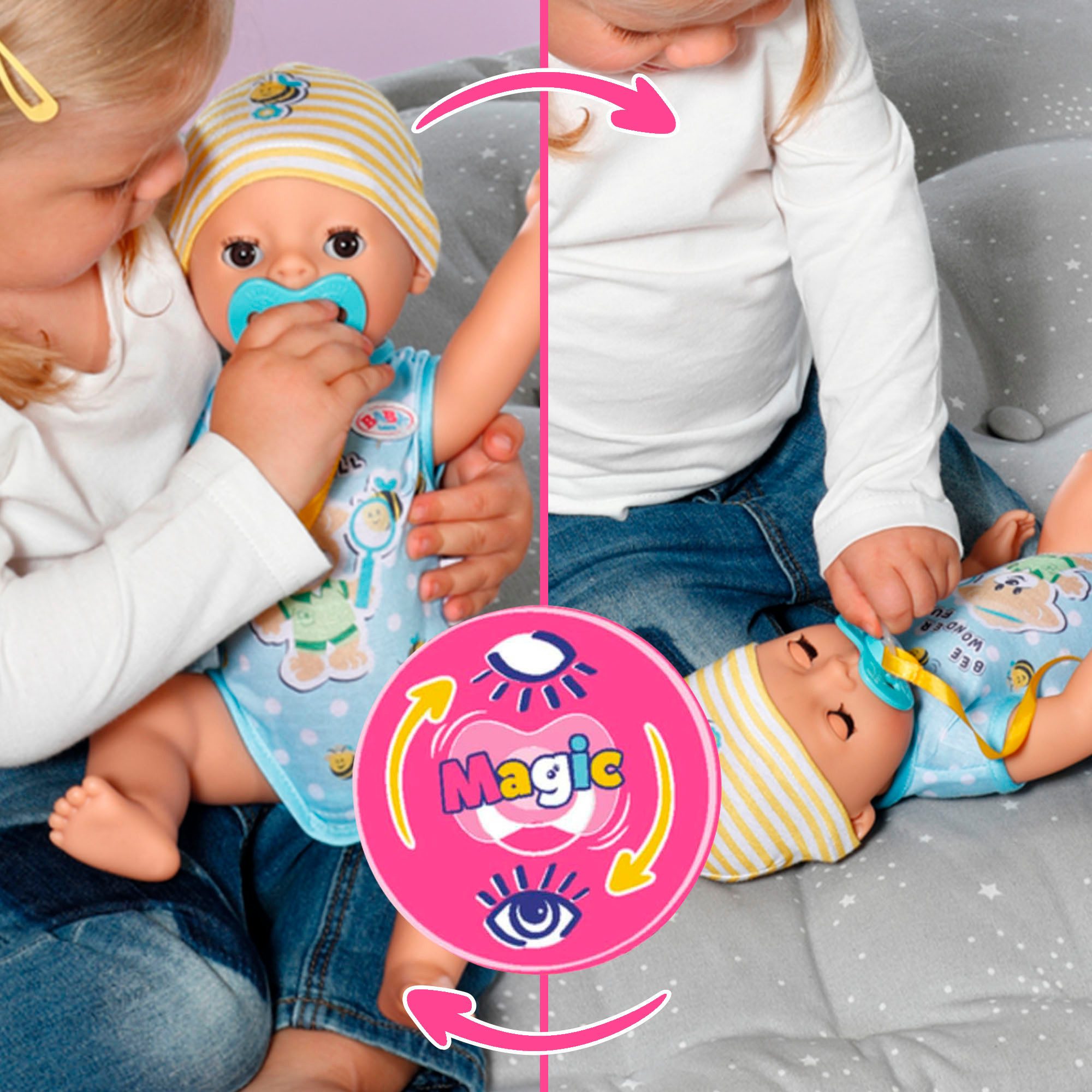 Baby Born Babypuppe Little Baby Boy 36 cm, mit 7 Funktionen