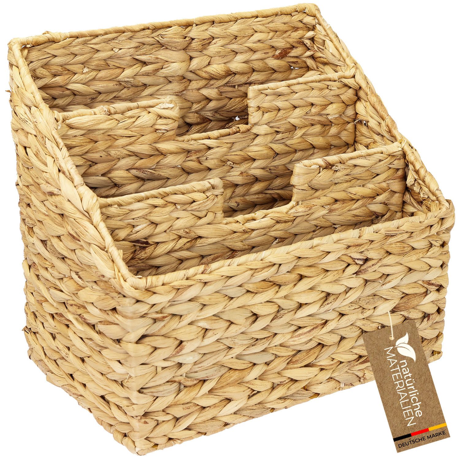 HMF Zeitungsständer Zeitungskorb geflochten aus Wasserhyazinthe, vielfältig günstig online kaufen