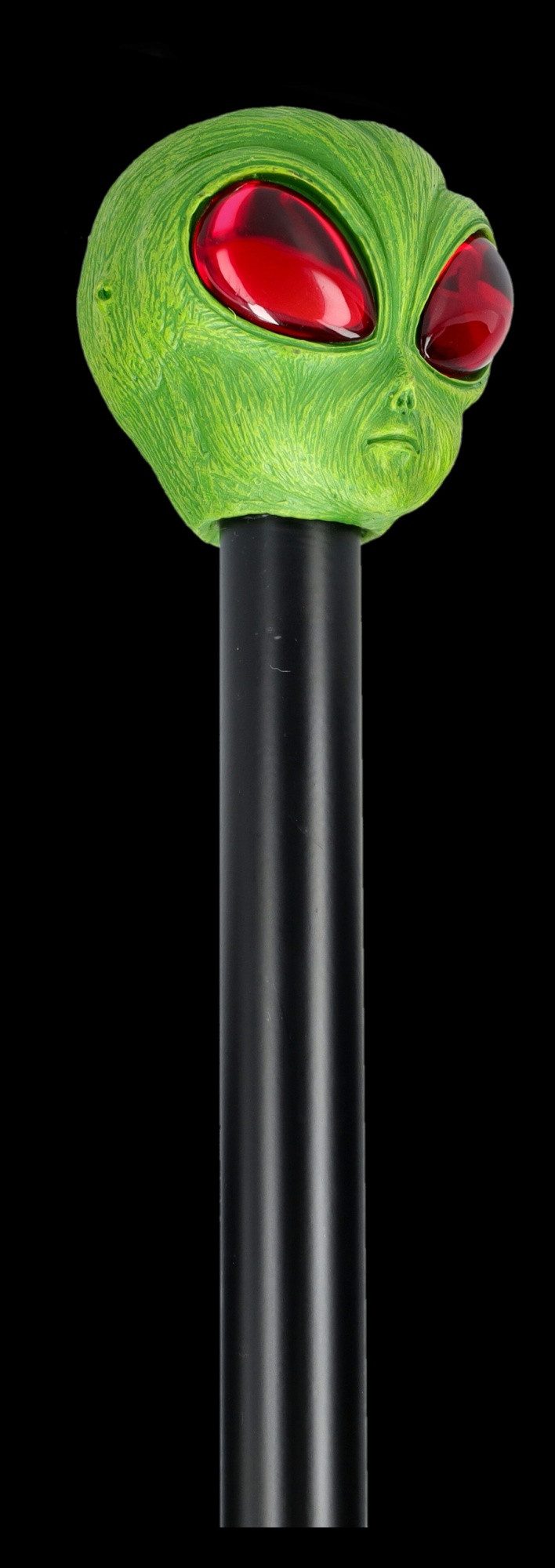 Figuren Shop GmbH Gehstock Spazierstock - Alien - Gehstock Accessoire Außerirderscher Alienkopf