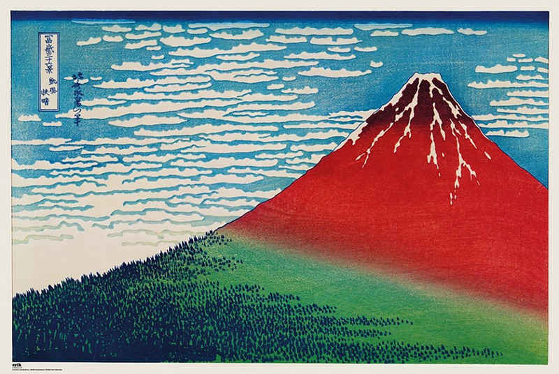 Grupo Erik Poster Mount Fuji Poster Hokusai 91,5 x 61 cm