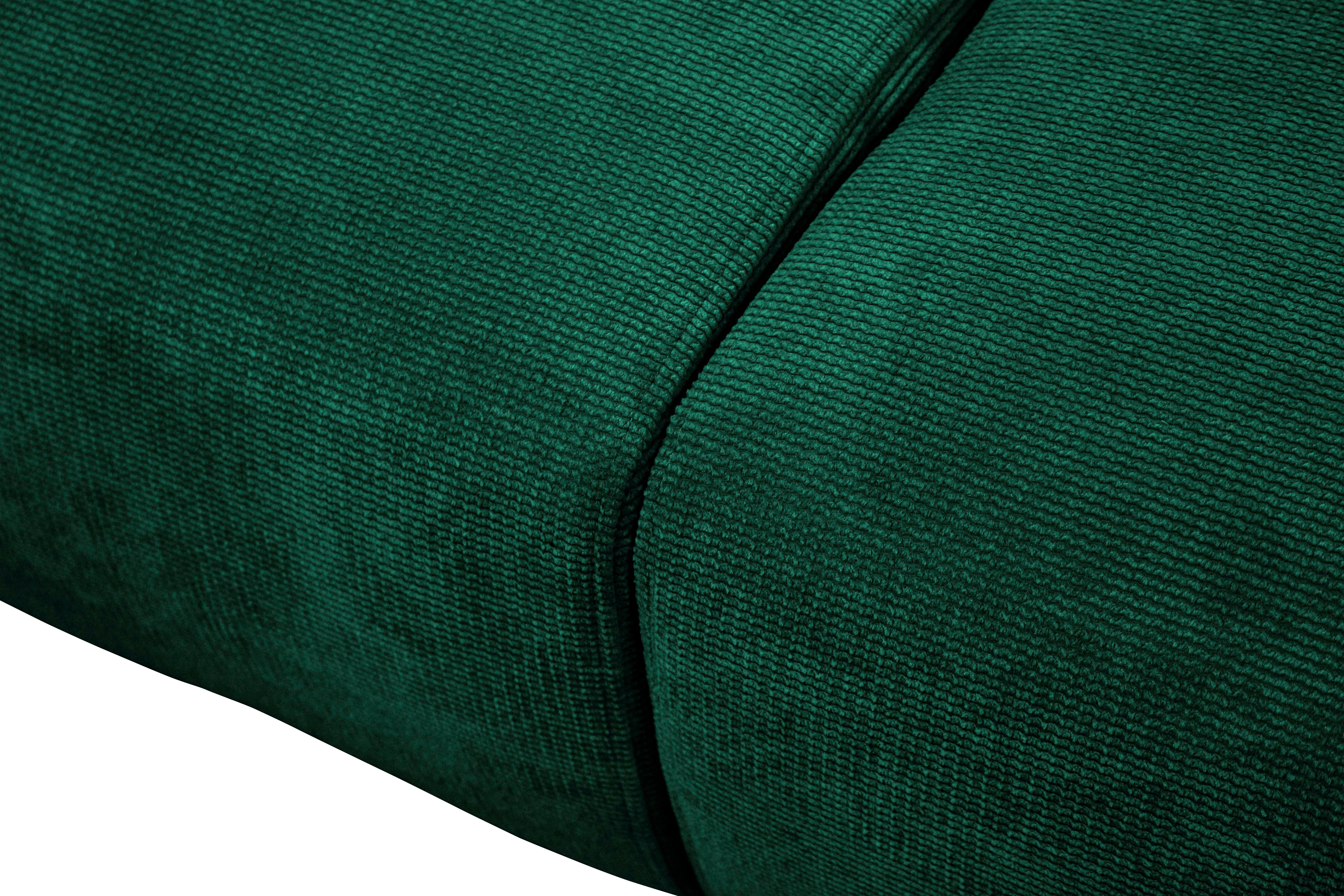 GEPADE Ecksofa Nayla, mit einladendes Rückenkissen abnehmbaren Ecksofa Reißverschluss mit Grün