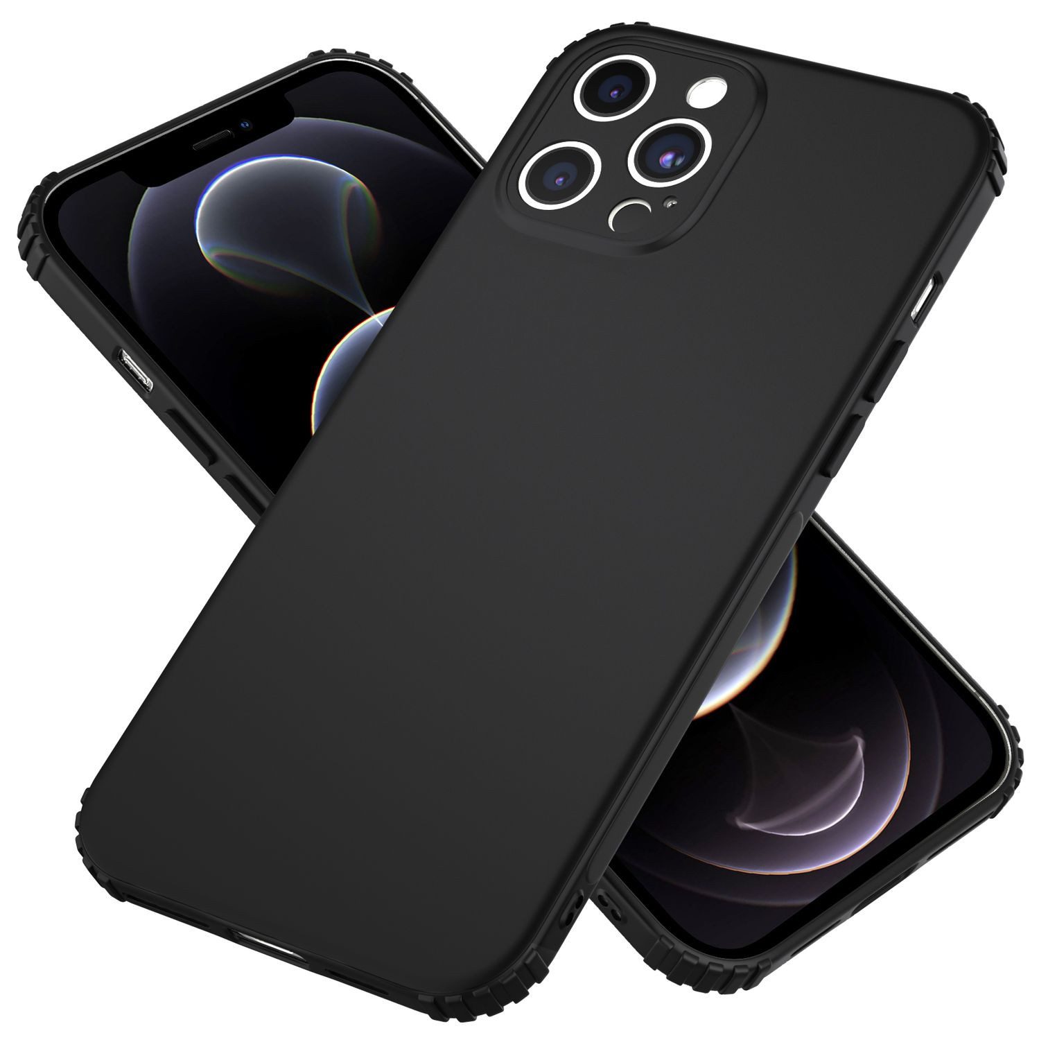 Nalia Smartphone-Hülle Apple iPhone 12 Pro Max 17 cm (6,7 Zoll), Ultra Dünne 0,5mm Hülle / Mattes Hardcase / Silk Touch / Extra Leicht