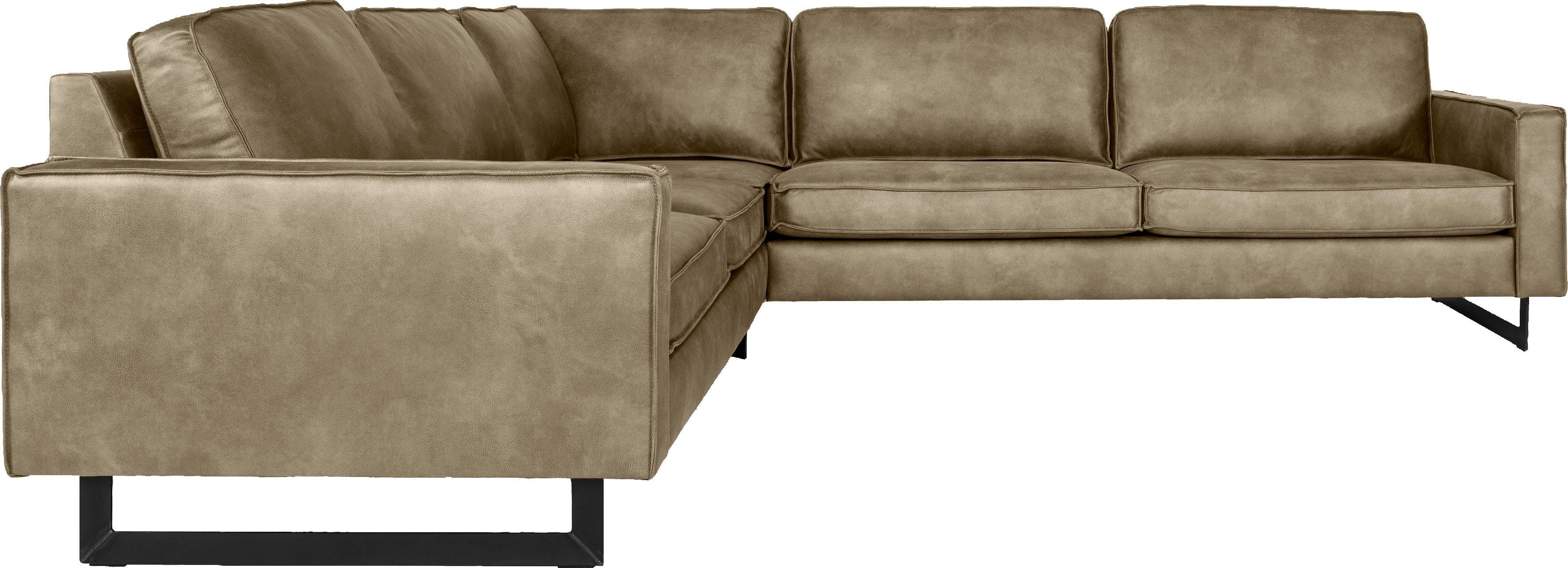 Home affaire Ecksofa Pinto, XXL, 250/290 cm, langer Schenkel, Ottomane, Cor günstig online kaufen