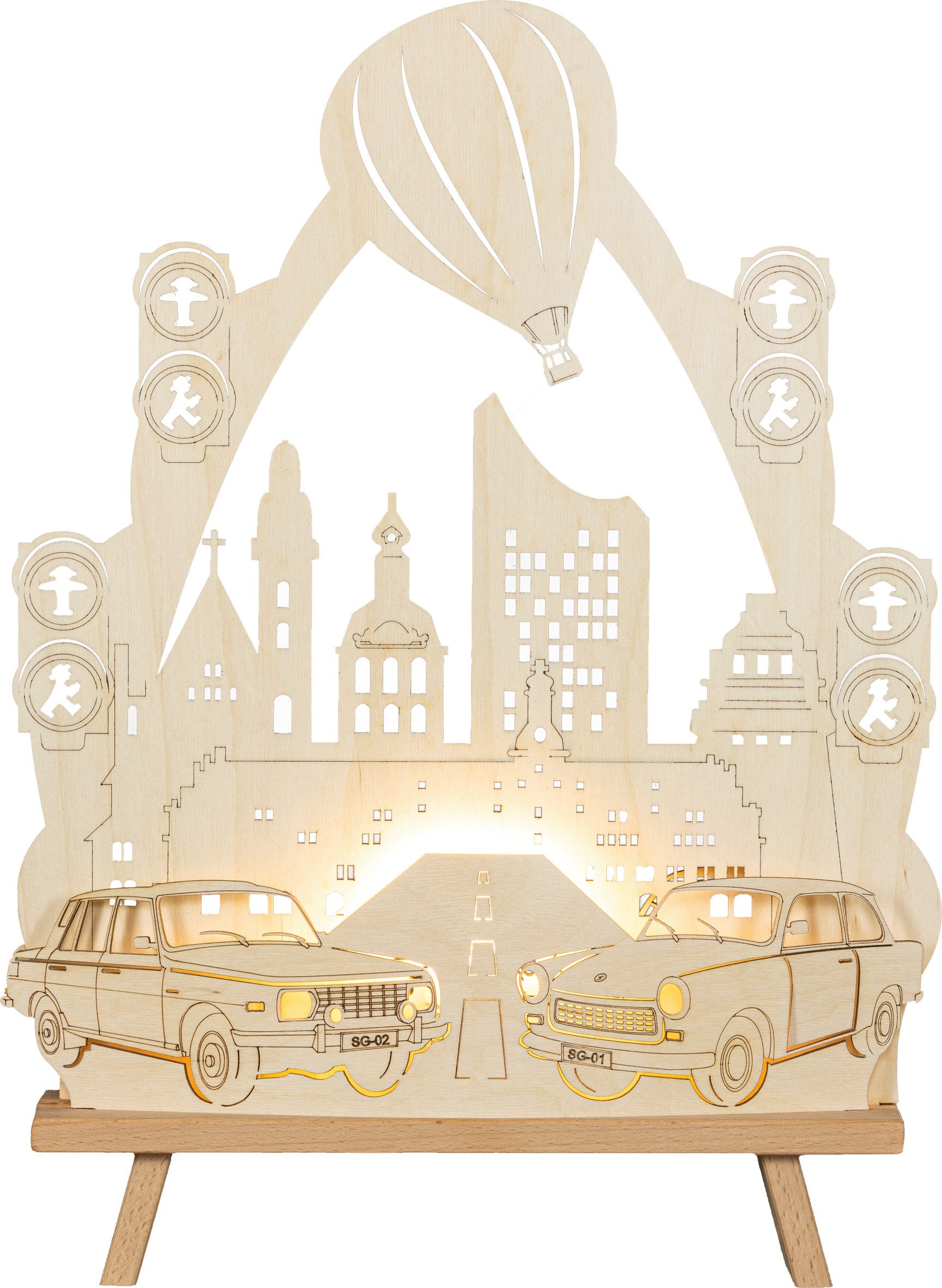 SAICO Original LED Schwibbogen Dekoleuchte-Spitze, Trabant und Wartburg, in günstig online kaufen