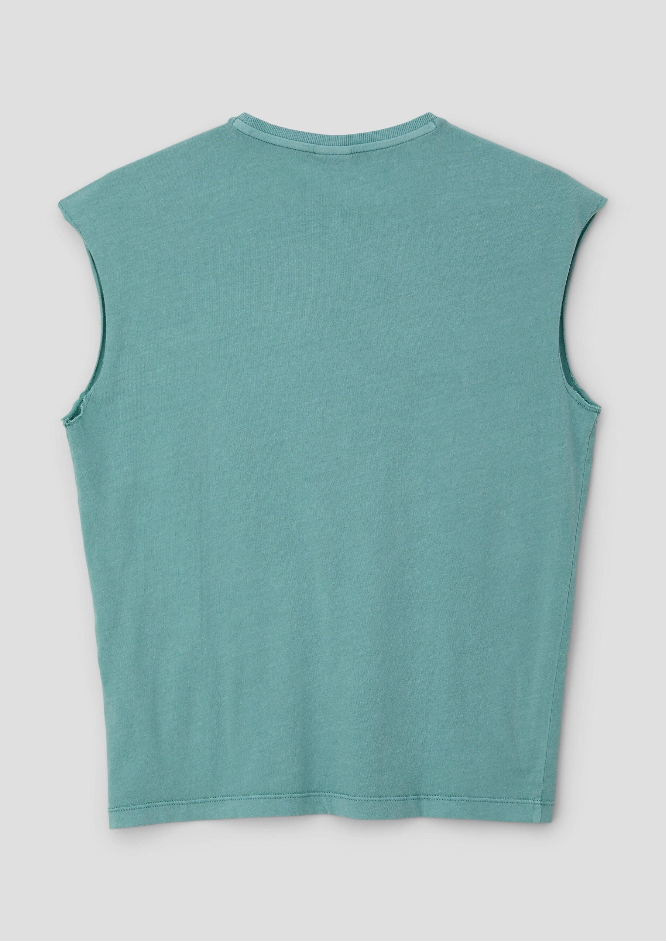 s.Oliver Muskelshirt T-Shirt Oversized Top mit Grafikprint