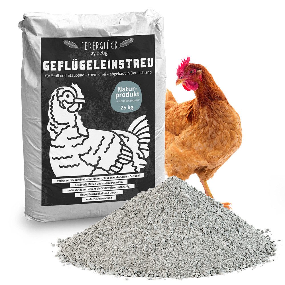 Petigi Badesand Federglück Sandbad Staubbad Badesand Hühner Tauben Geflügel 25 kg