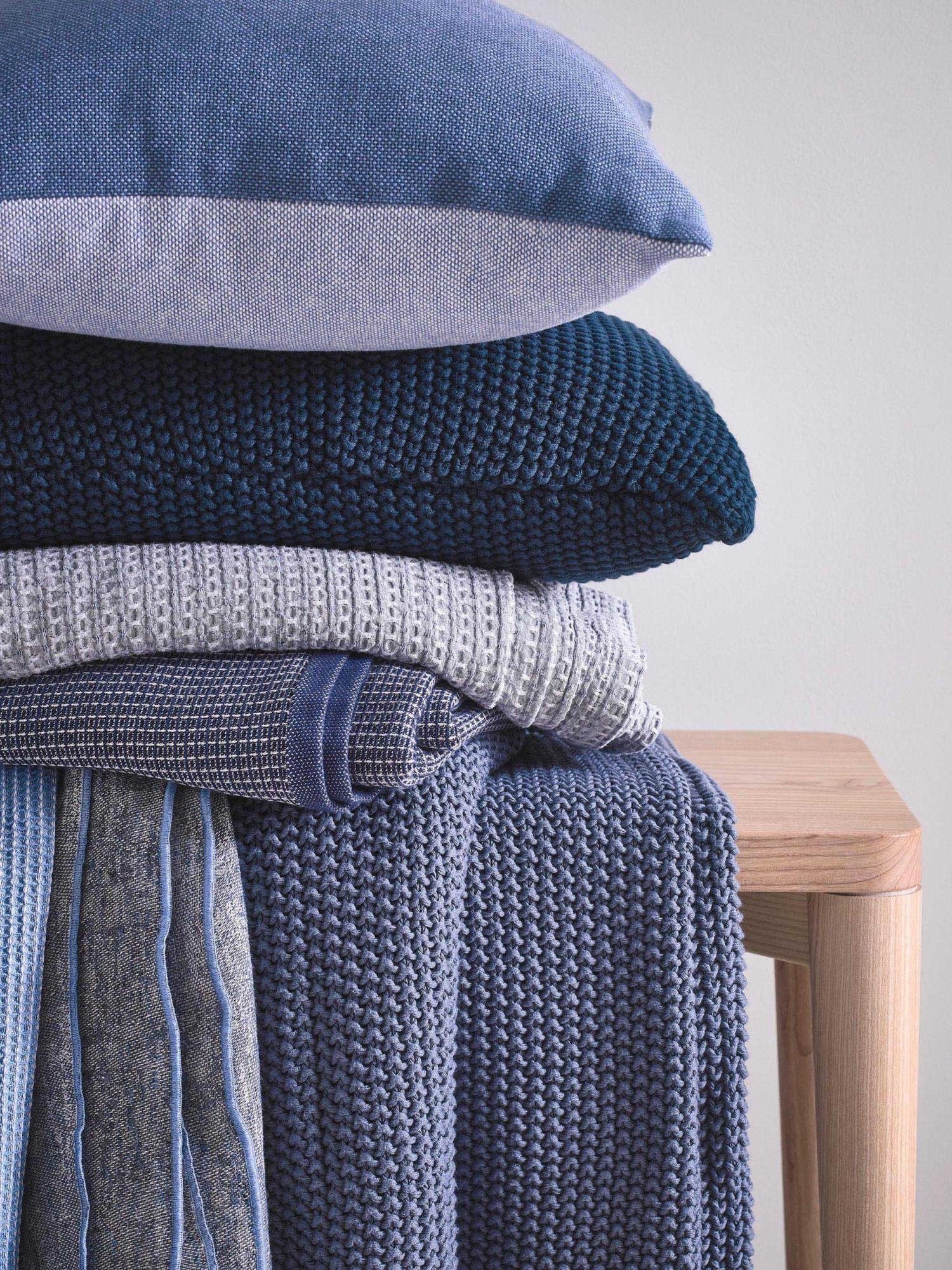 Plaid Nordic knit, Marc O'Polo Home, aus Bio-Baumwolle